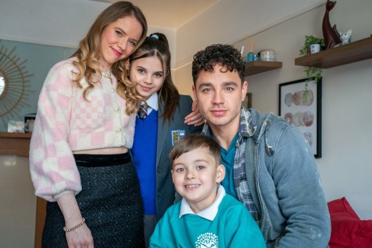 Chlo, Izzy, Tommy and Donte Charles in Coronation Street