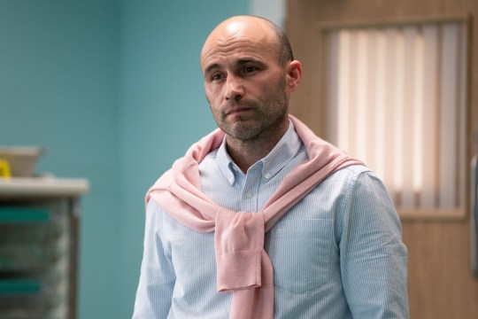 Teddy arrives at the hospital to see his dad in EastEnders