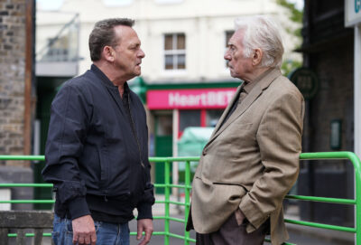 Billy and Stevie talk angrily on EastEnders