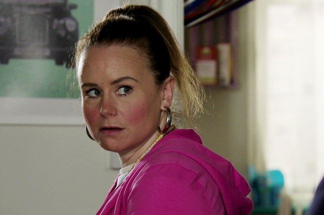 Gemma at the Winter Brown household in Corrie