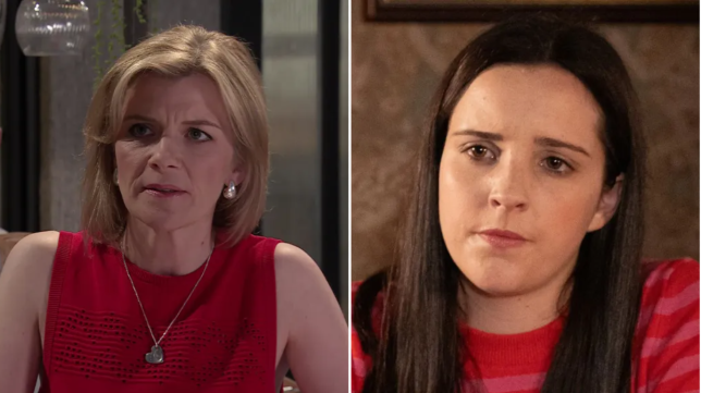 Leanne in the Bistro and Amy at Number 1 Coronation Street